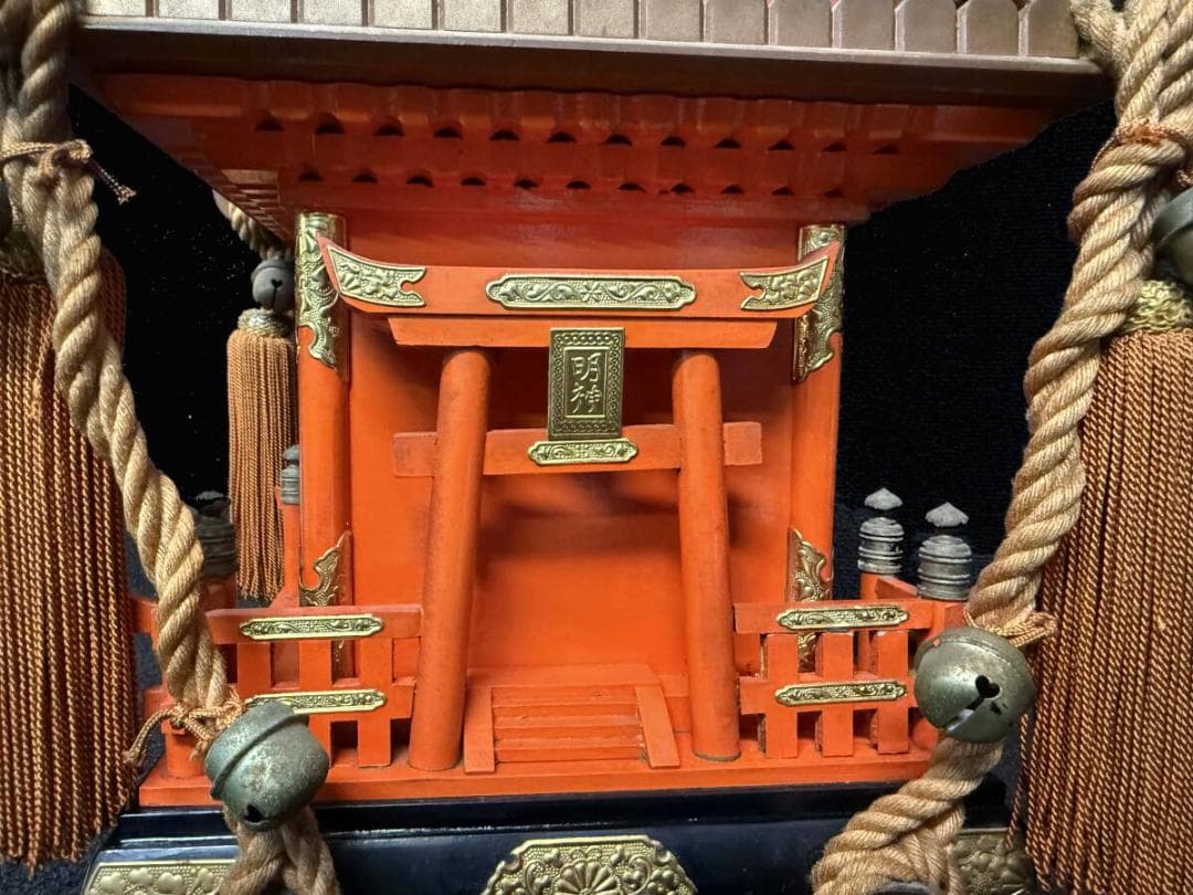 仏具 収集品 神輿時計 特注 動作確認済 高39㎝ 幅51㎝ 奥26㎝ 7467