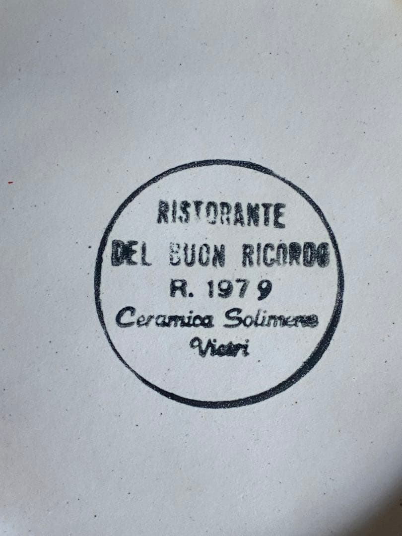 ブオンリコルド　イタリア製絵皿　1979年　ブタ