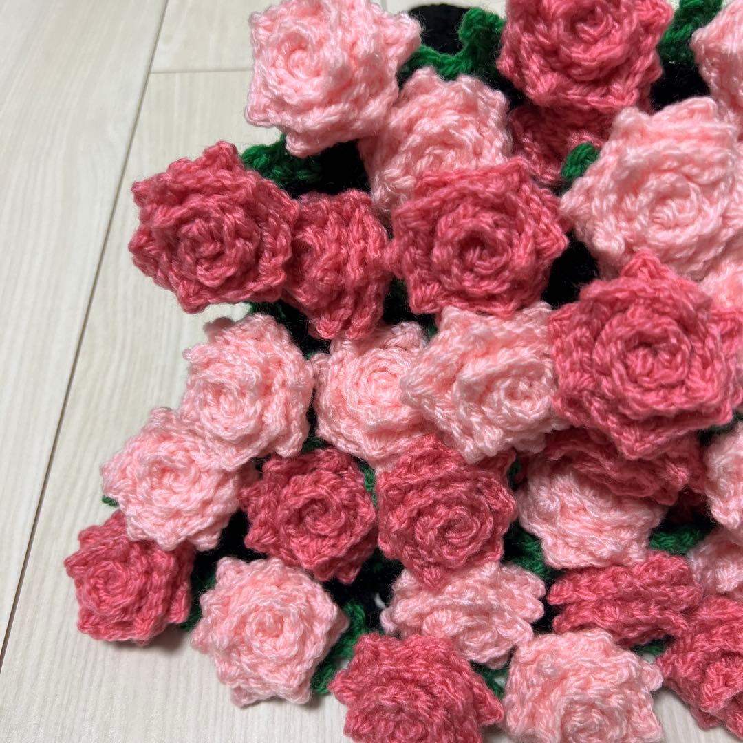 【値下げ】花束ブーケブランケット 薔薇(２色)