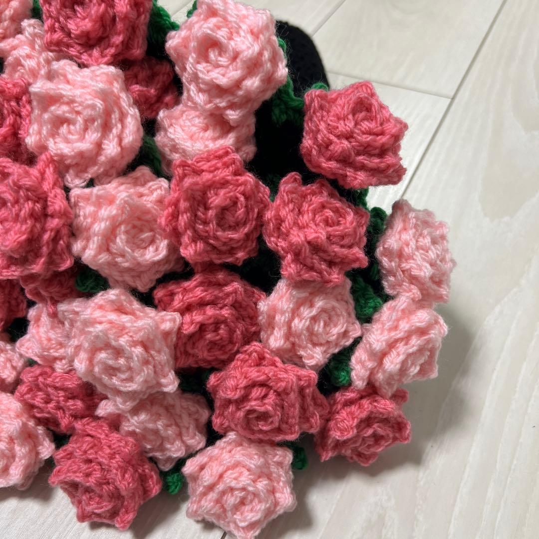【値下げ】花束ブーケブランケット 薔薇(２色)