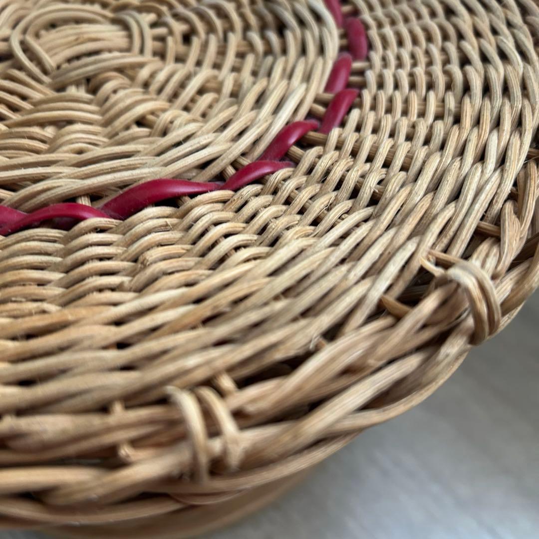 ソーイングバスケット　アンティーク　ビンテージ　かご