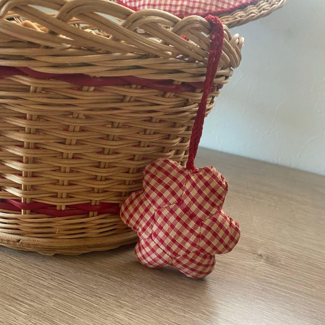 ソーイングバスケット　アンティーク　ビンテージ　かご