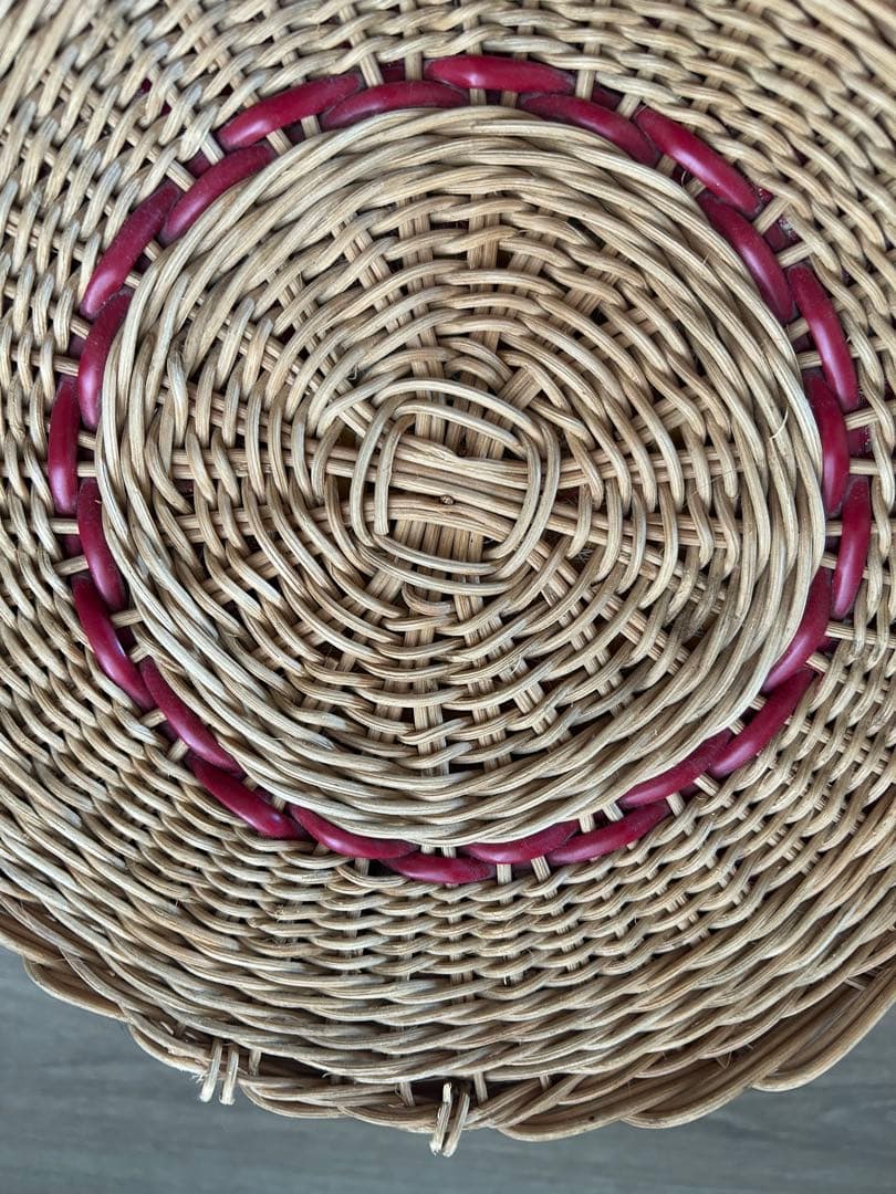 ソーイングバスケット　アンティーク　ビンテージ　かご