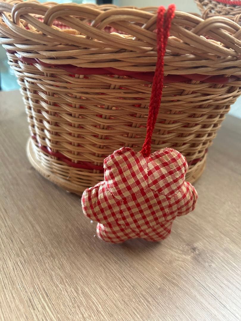 ソーイングバスケット　アンティーク　ビンテージ　かご