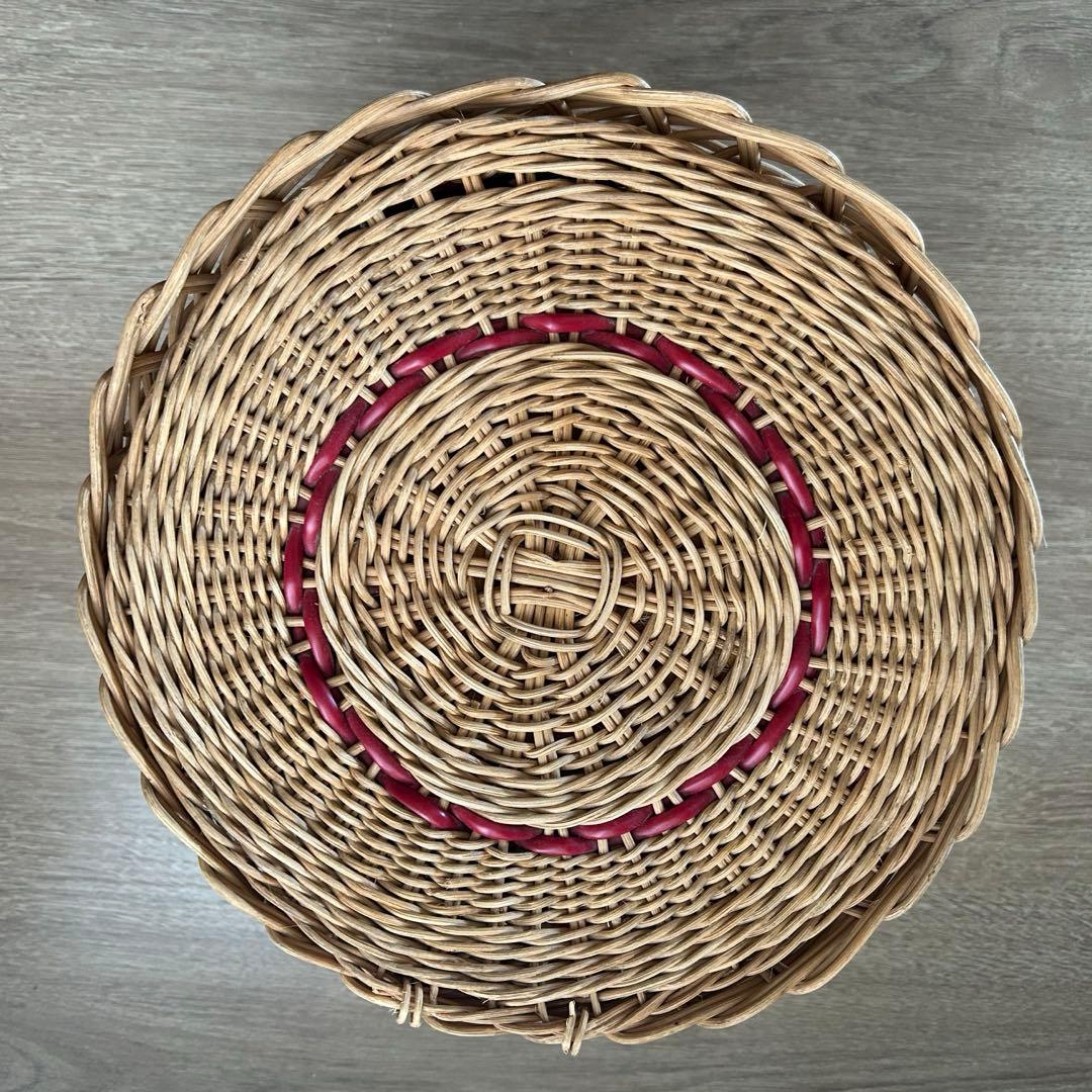 ソーイングバスケット　アンティーク　ビンテージ　かご