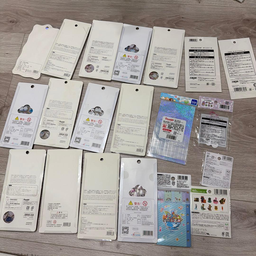 ①エンジェルブルー　シールノート　ディズニーワッペンシール等