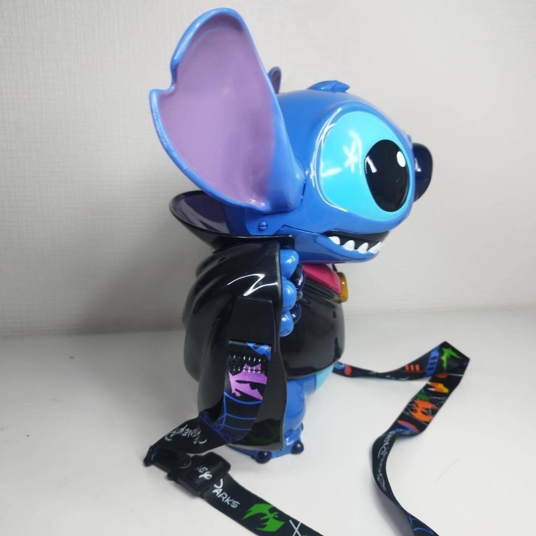 スティッチ ポップコーンバケット ハロウィン 人形 ヴァンパイア 美品 hSbb