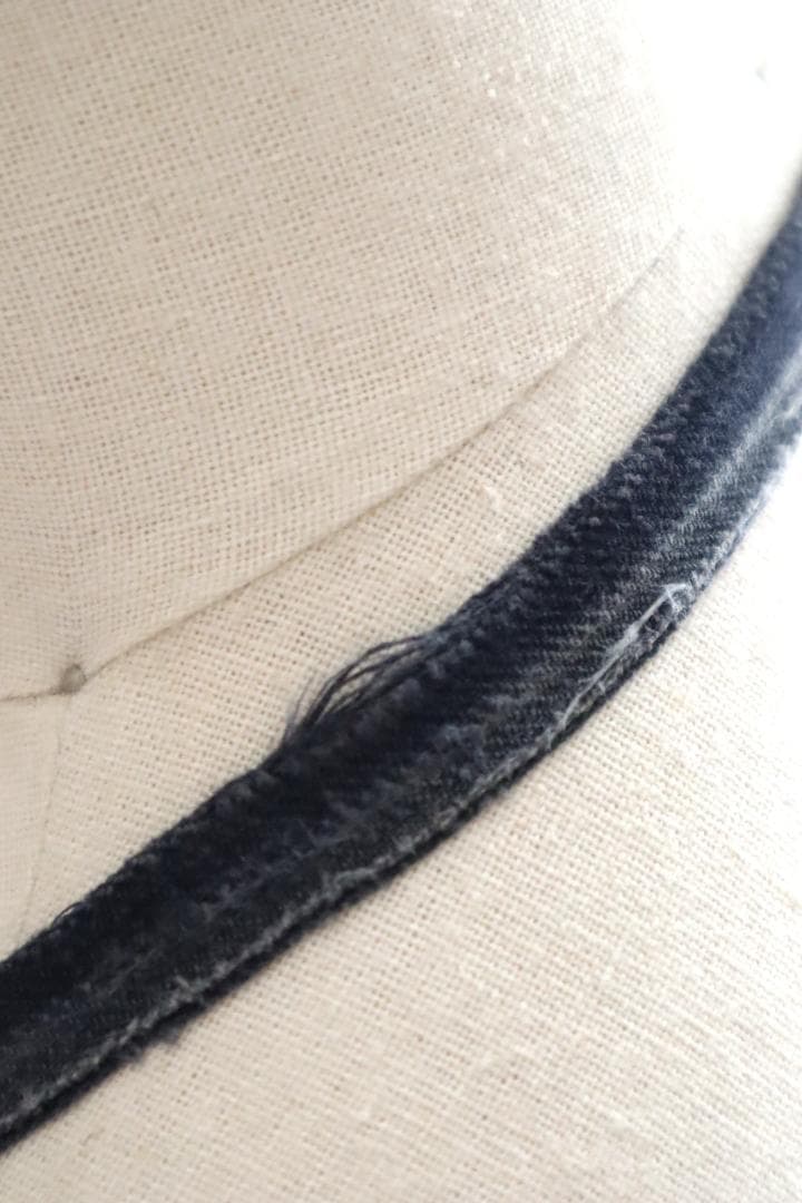 エプロン 1920s French Indigo Linen Apron
