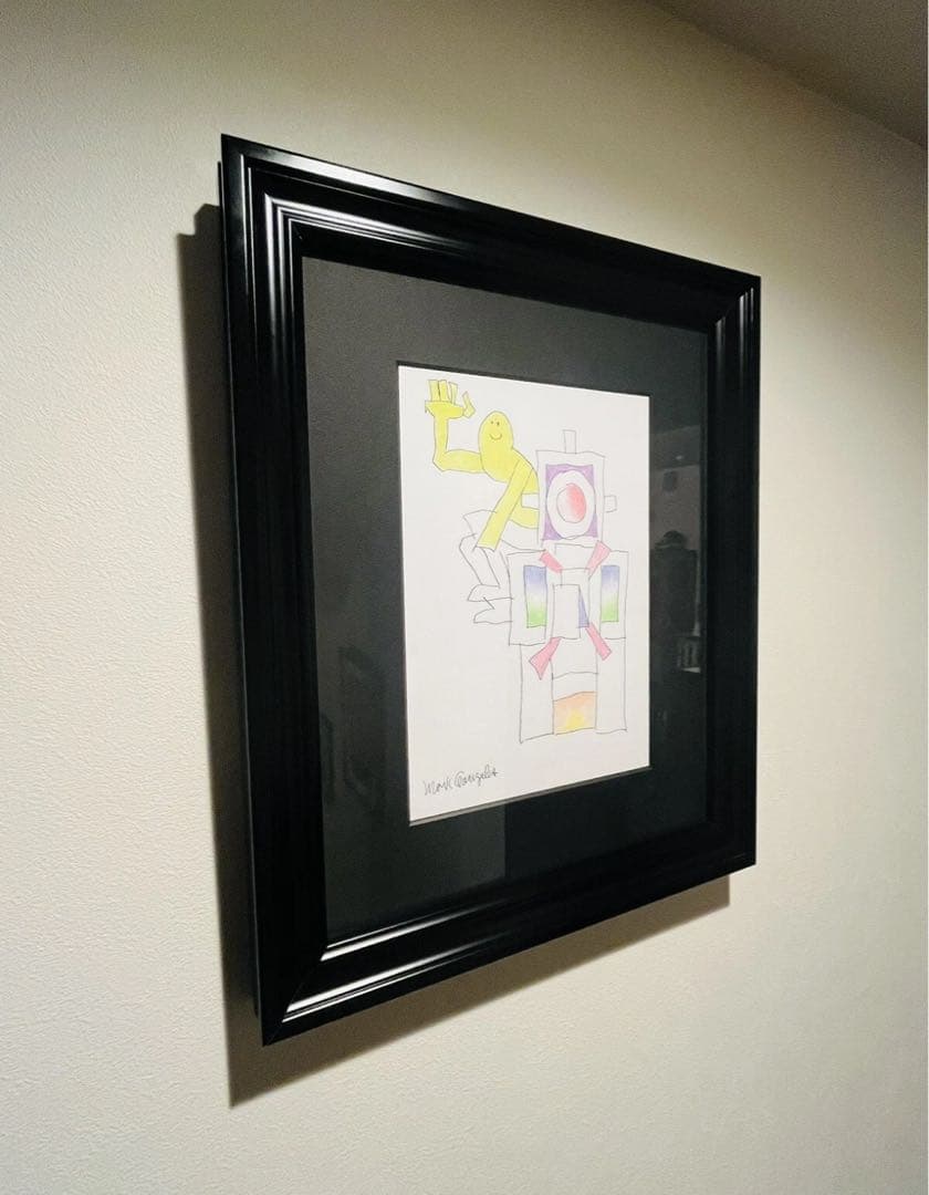 mark gonzales マークゴンザレス 原画 アート額入 直筆サイン入