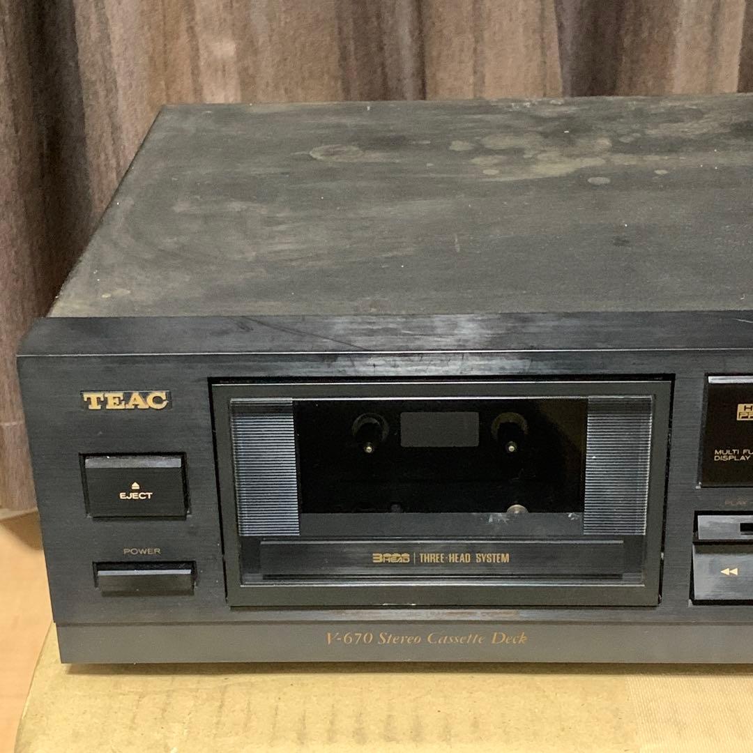 【動作確認済】 TEAC V-670 3ヘッド カセットデッキ