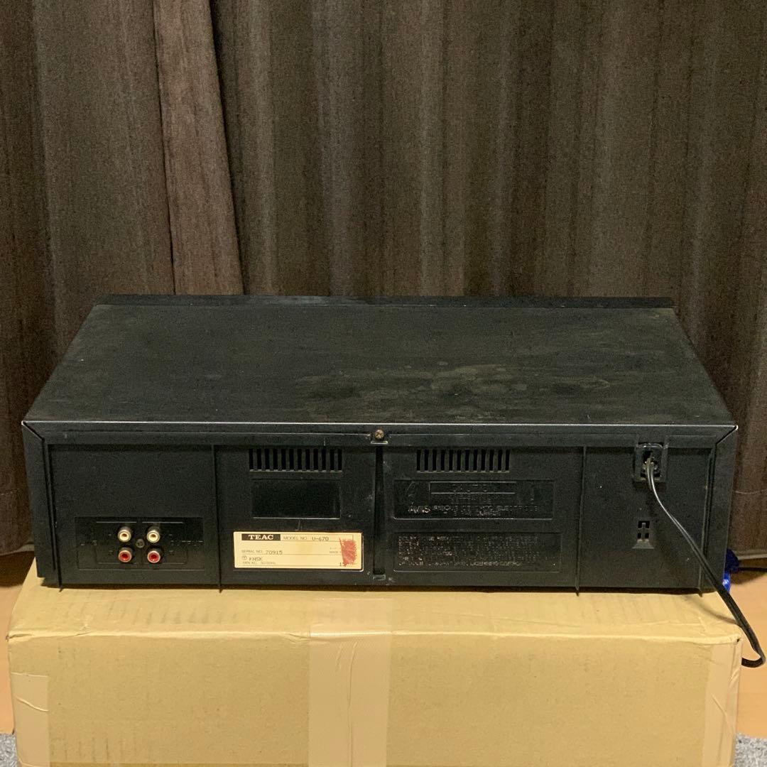 【動作確認済】 TEAC V-670 3ヘッド カセットデッキ
