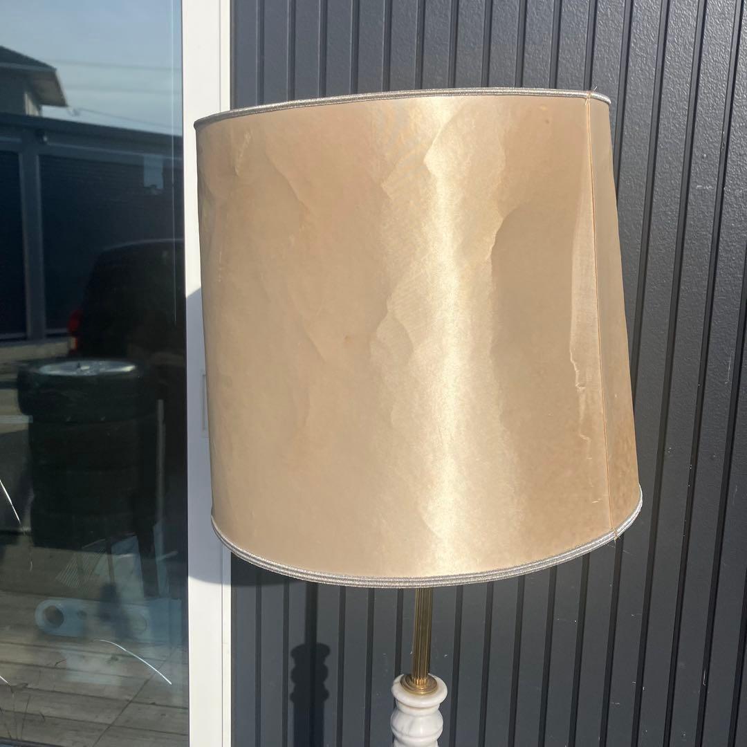 昭和レトロ ナショナル 大理石スタンドライト シェードランプ フロアライト