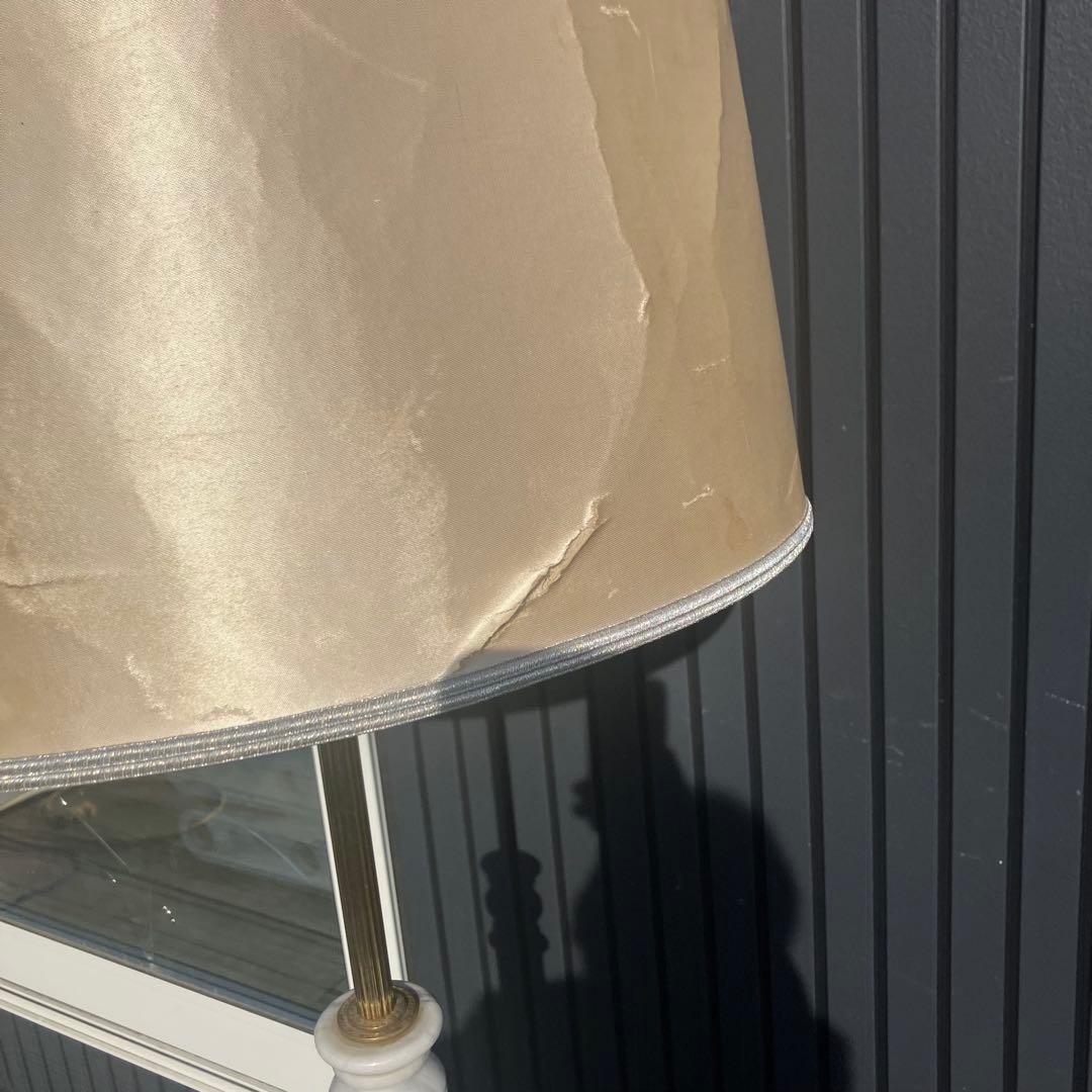 昭和レトロ ナショナル 大理石スタンドライト シェードランプ フロアライト
