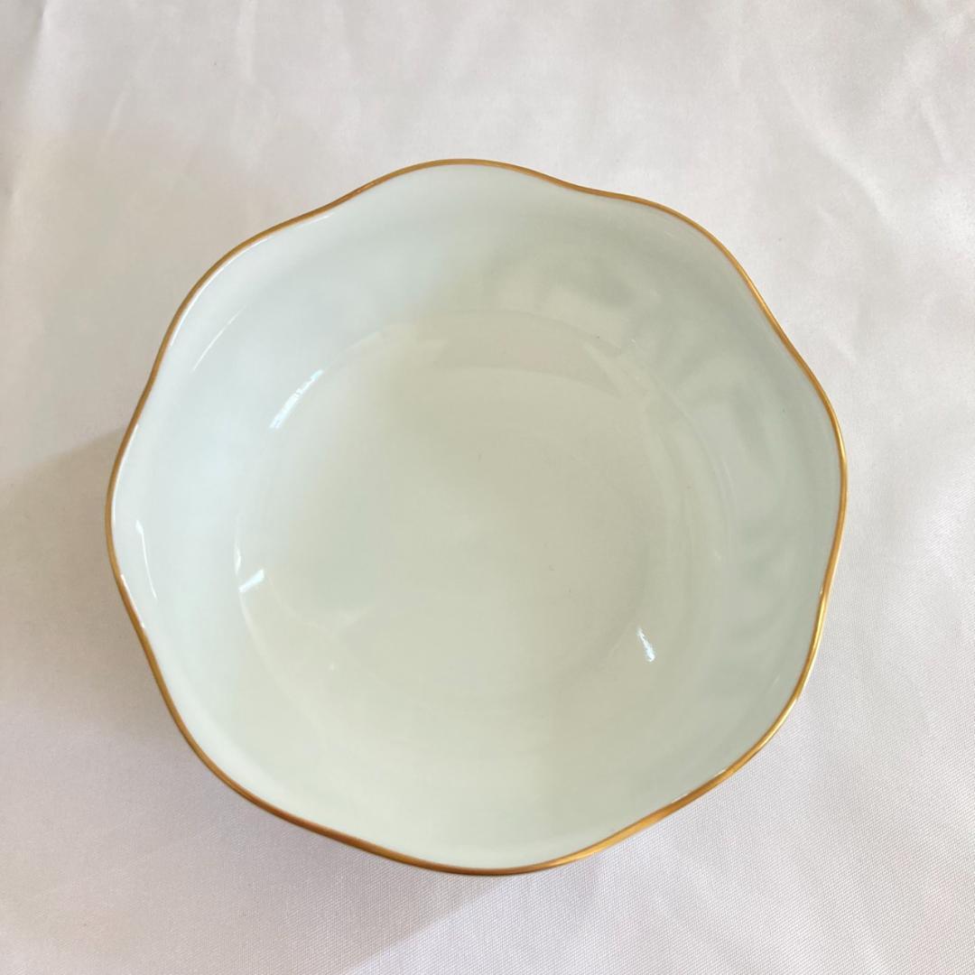 香蘭社 鴨カモ 水草柄　ボウル　5つセット