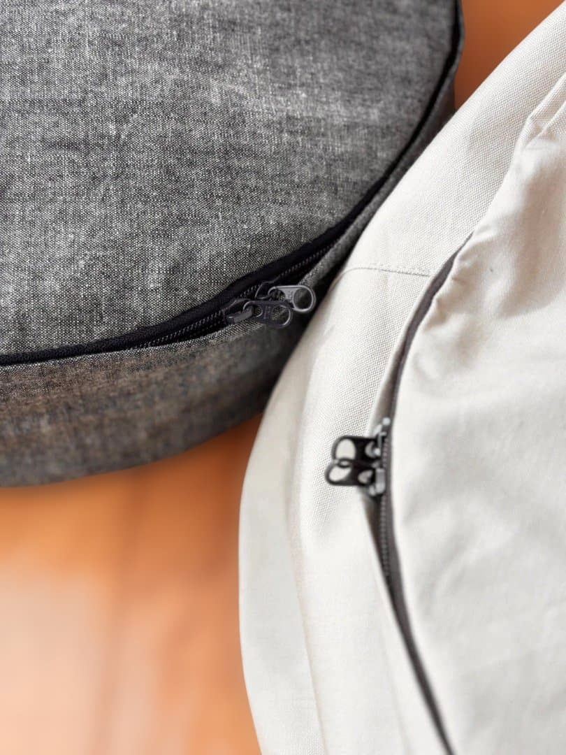 布団収納バッグ/白帆布生地/大サイズ/リビングに置ける収納袋/衣替え、一人暮らし