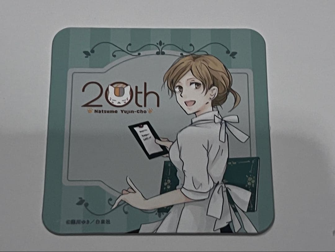 夏目友人帳　コラボカフェ　コースター　夏目　的場　名取