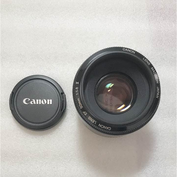 canon ef 50mm 1.8 ii 保護フィルター付き
