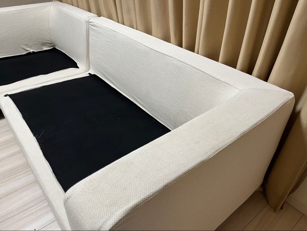 ACTUS カウチソファ 【本体・カウチ別発送のためカウチ側ルート アイボリー