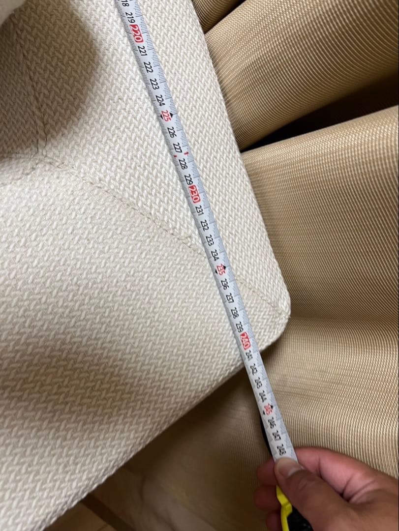 ACTUS カウチソファ 【本体・カウチ別発送のためカウチ側ルート アイボリー