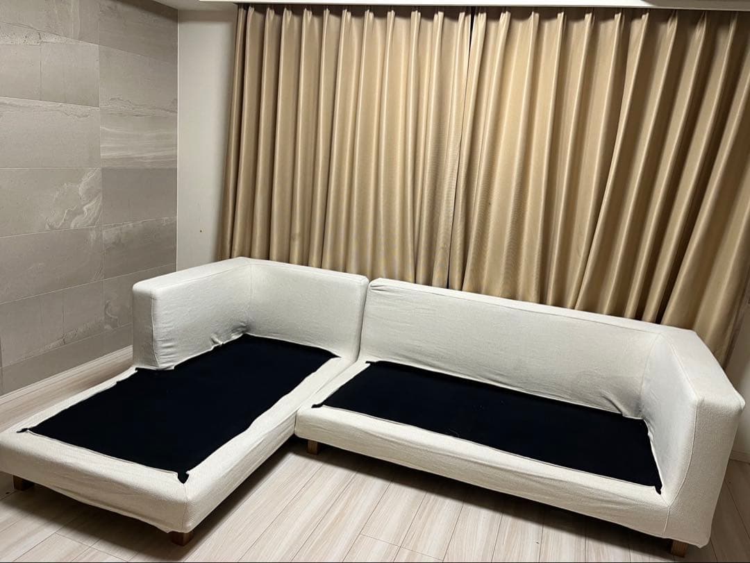 ACTUS カウチソファ 【本体・カウチ別発送のためカウチ側ルート アイボリー