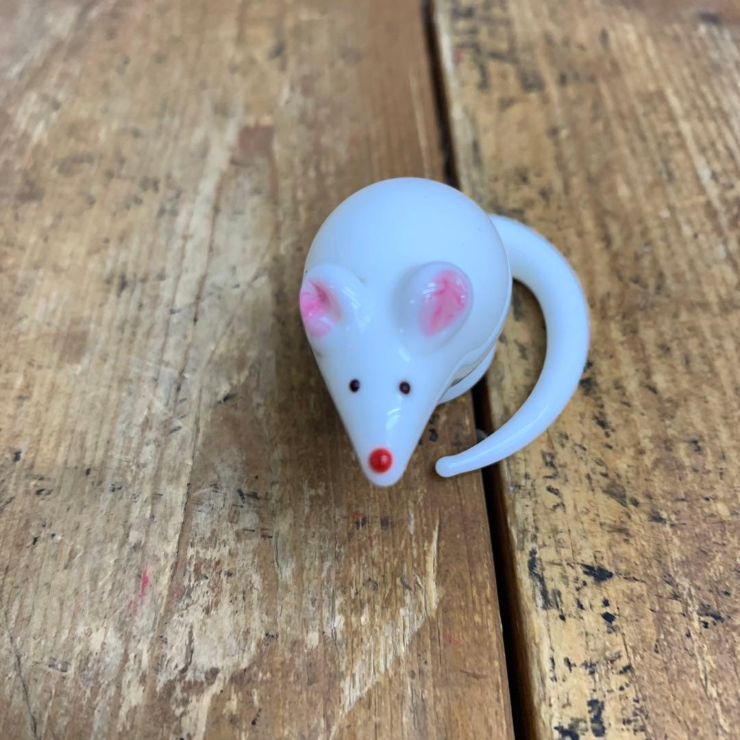 E-4 【極美品】干支 置物 子（ねずみ）親子 陶器 縁起物 打ち出の小槌 金彩