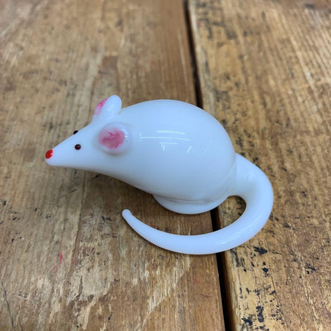 E-4 【極美品】干支 置物 子（ねずみ）親子 陶器 縁起物 打ち出の小槌 金彩