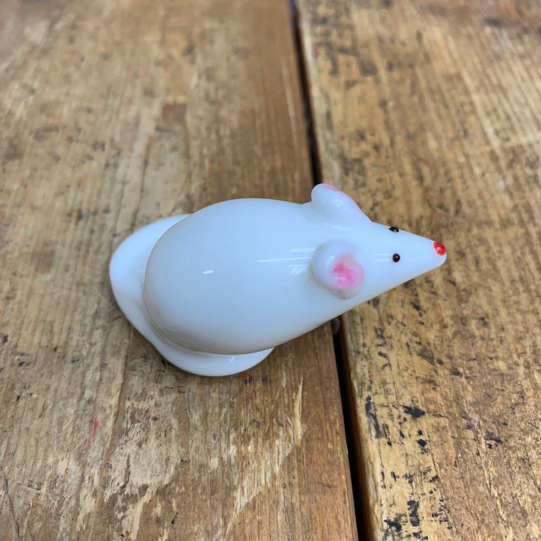 E-4 【極美品】干支 置物 子（ねずみ）親子 陶器 縁起物 打ち出の小槌 金彩