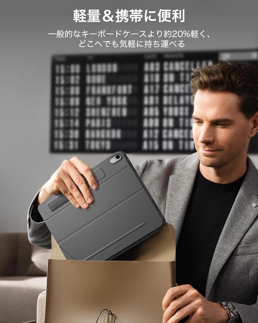 ESR iPad キーボード付きケース iPad Air 11 (M3/M2)