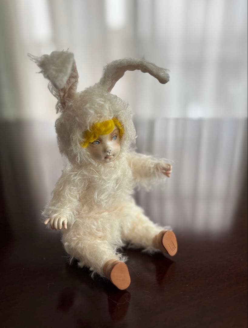 新家智子 作家ドール Moco-Yellow2024 うさぎ ラビット バニー