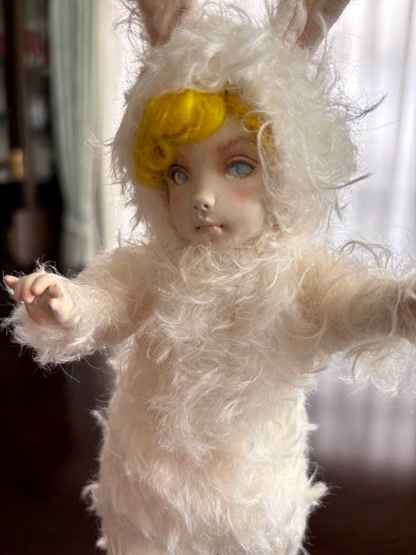 新家智子 作家ドール Moco-Yellow2024 うさぎ ラビット バニー