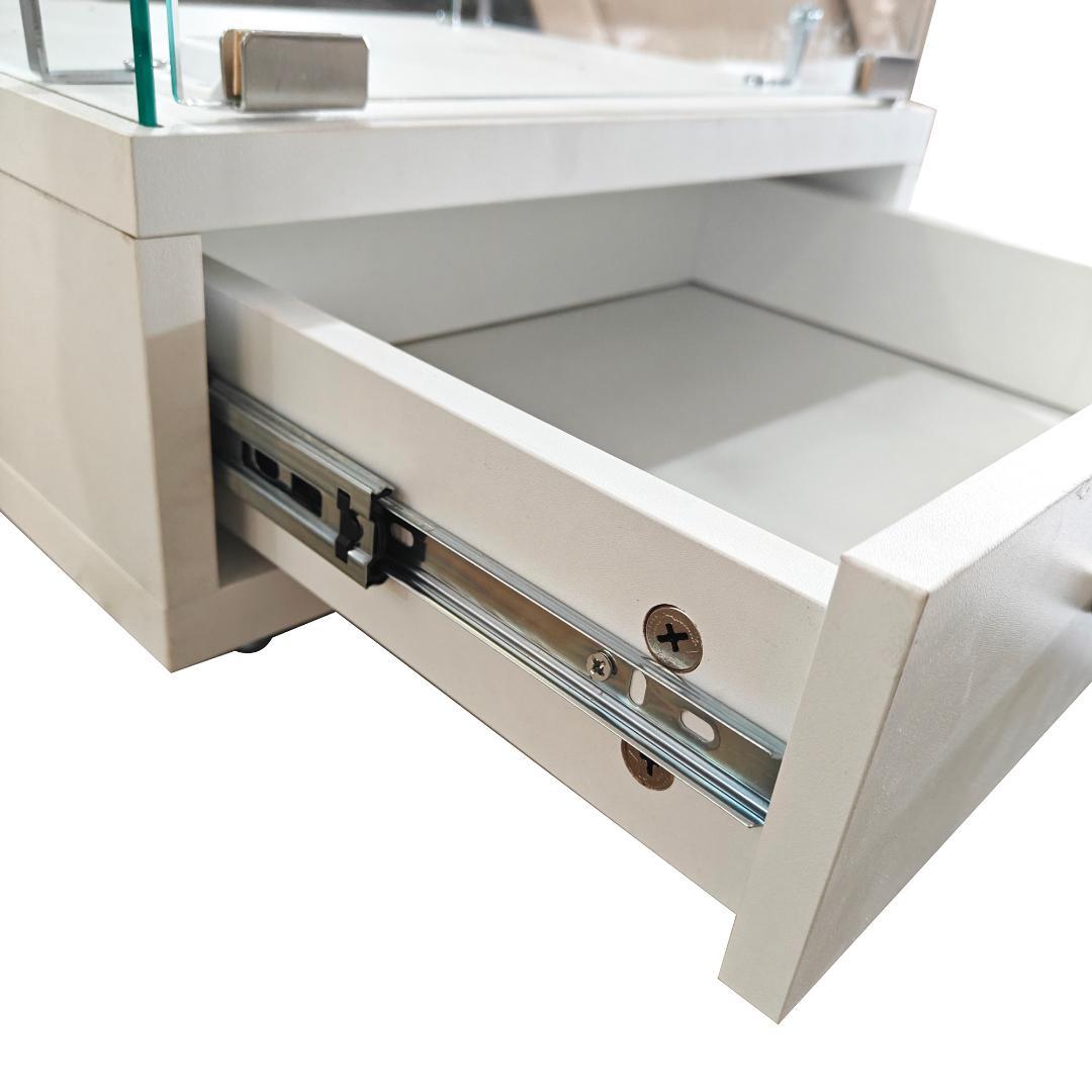 ガラスディスプレイキャビネット 4段 幅42.5×奥行37×高さ167.5cm