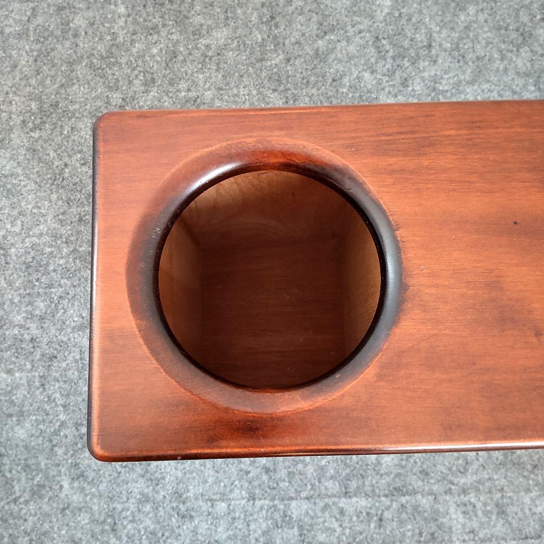 JAPAN VINTAGE　木製　ティッシュケース　ごみ箱　ダストボックス　民芸