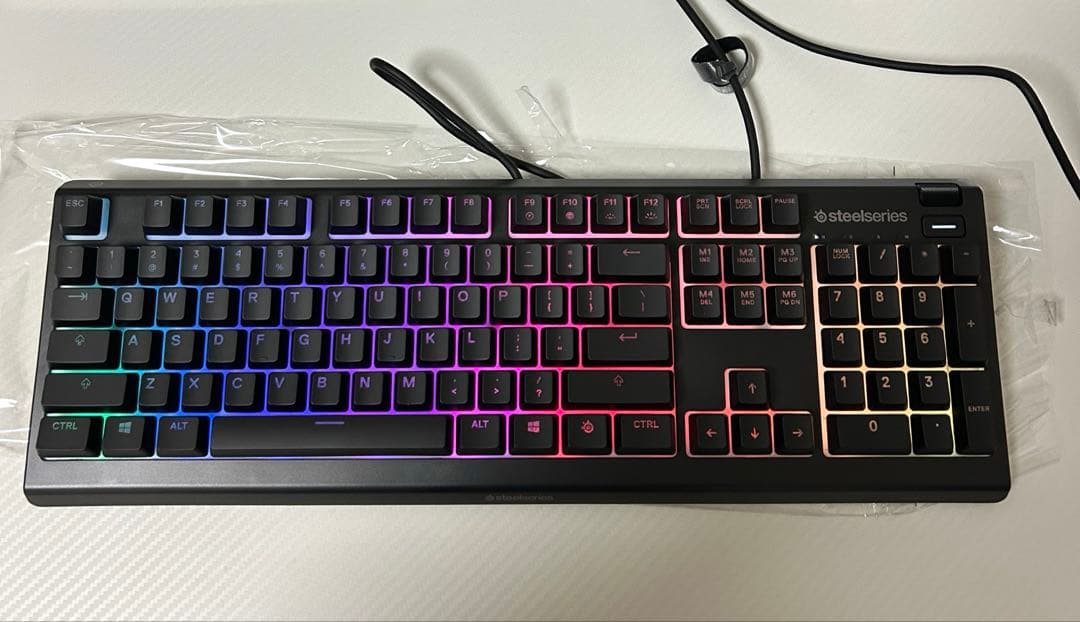 SteelSeries ゲーミングキーボード Apex 3 US ブラック