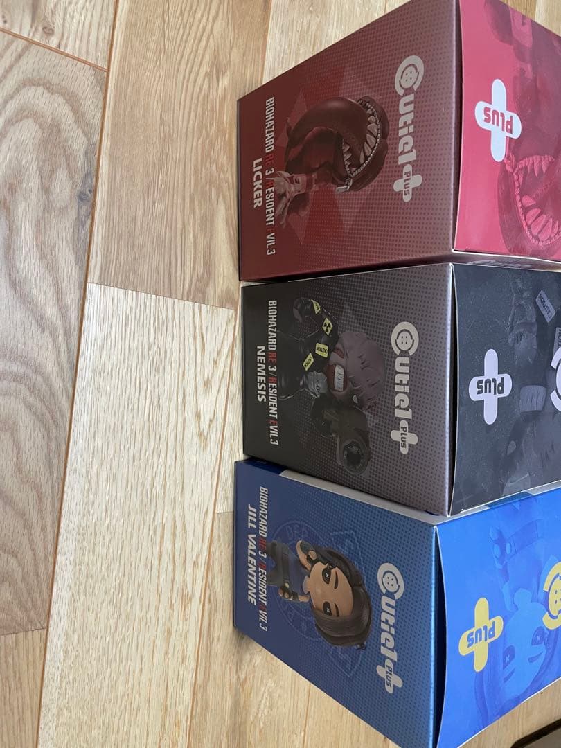 バイオハザード　Cutie1プラスフィギュア3点セット　ジル　エメシス　リッカー