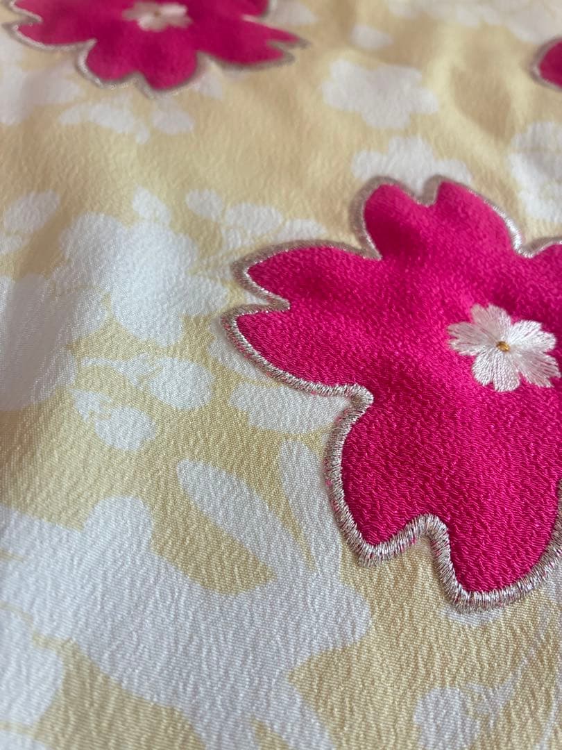 まめ姫ちゃん　JAPANスタイル　振袖バージョン　七五三 7歳用 着物セット