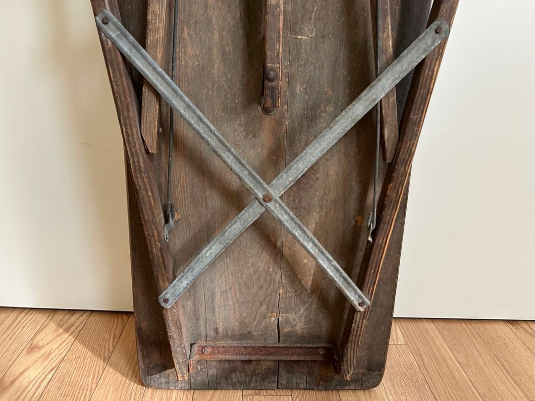 50s USA ビンテージ 木製 折りたたみ アイロン台 アンティーク ウッド