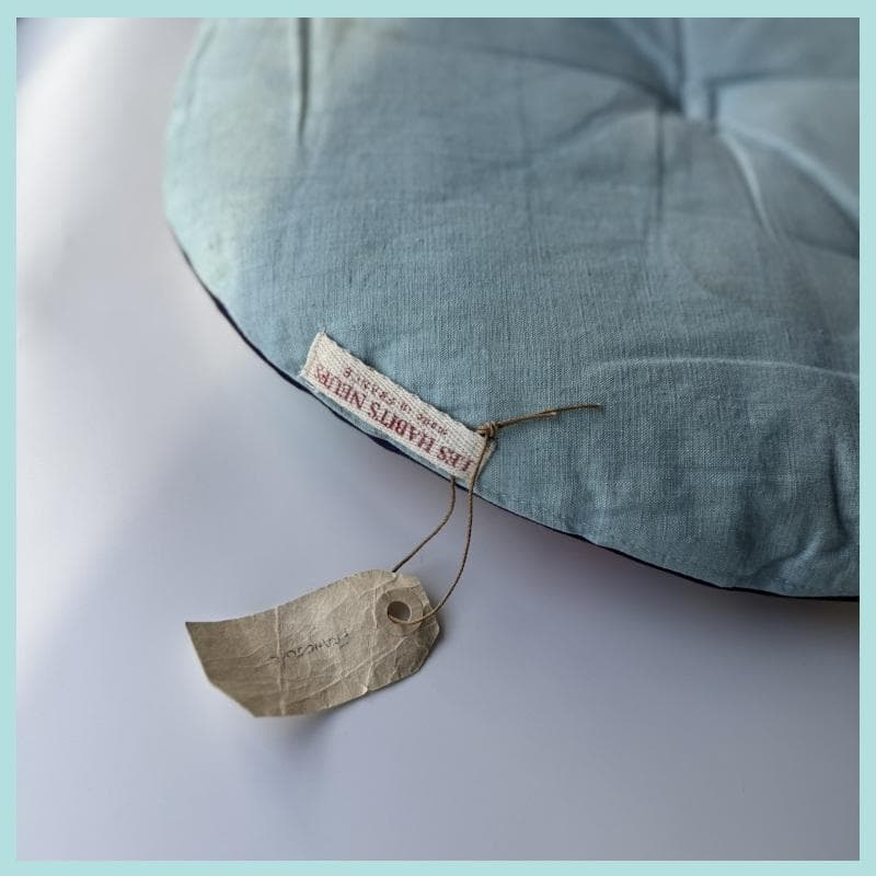 フランス製レザビヌフ LES HABITS NEUFS パッチワーク　クッション