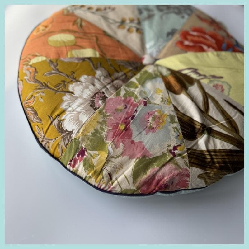 フランス製レザビヌフ LES HABITS NEUFS パッチワーク　クッション