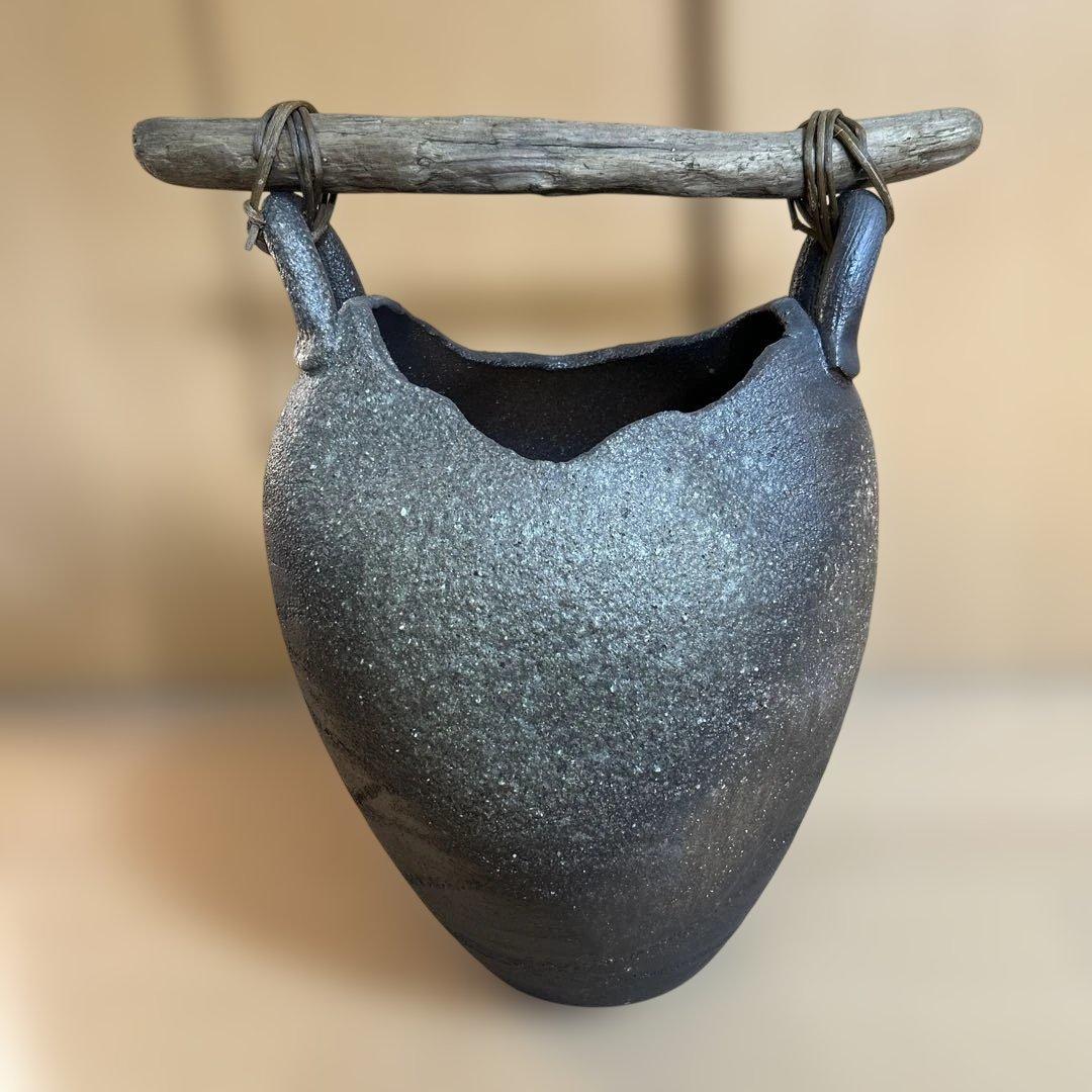 信楽焼　傘立て　インテリア