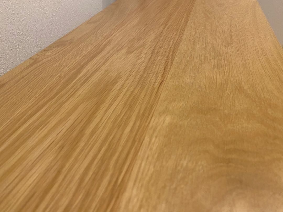 無印ステンレスユニットシェルフ　オーク材棚