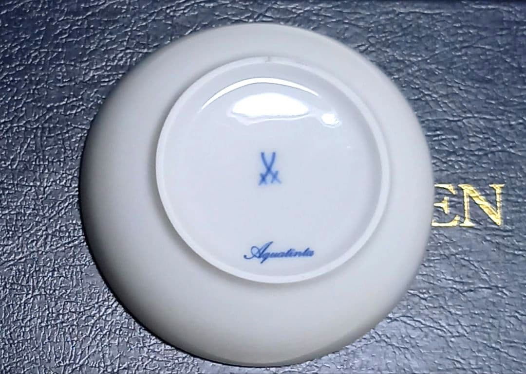 マイセン 変遷剣マーク ペア小皿