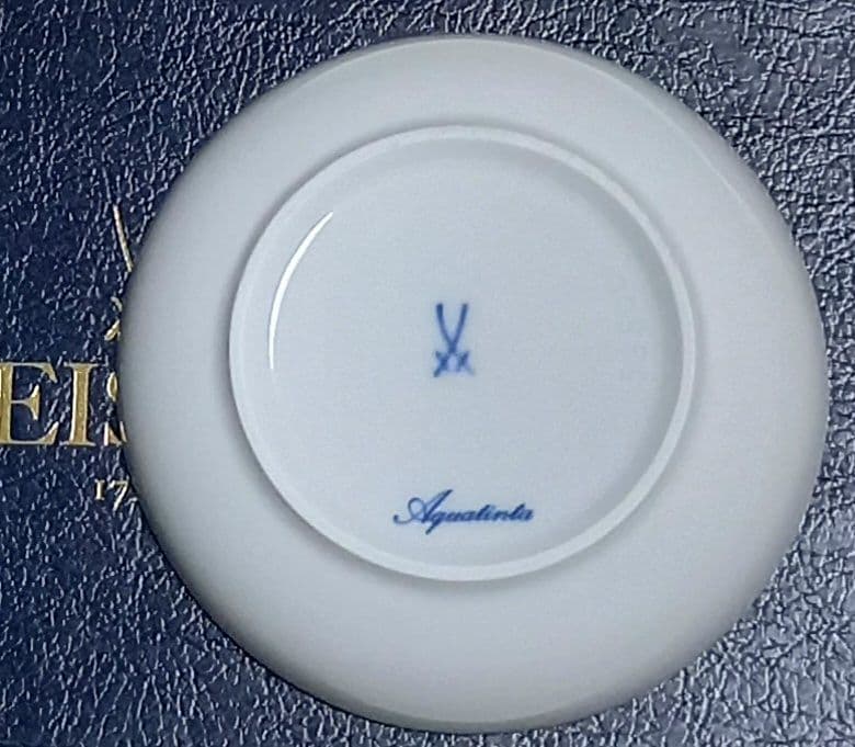 マイセン 変遷剣マーク ペア小皿