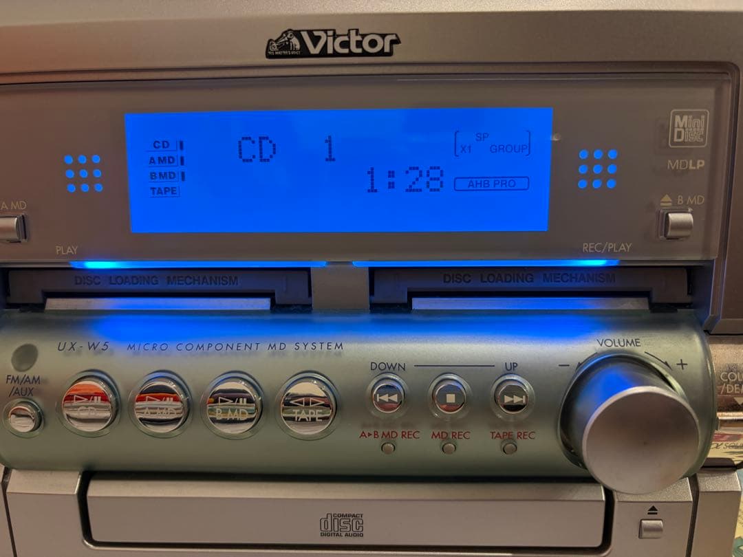 Victor CD/MDコンポ CA-UXW5-S