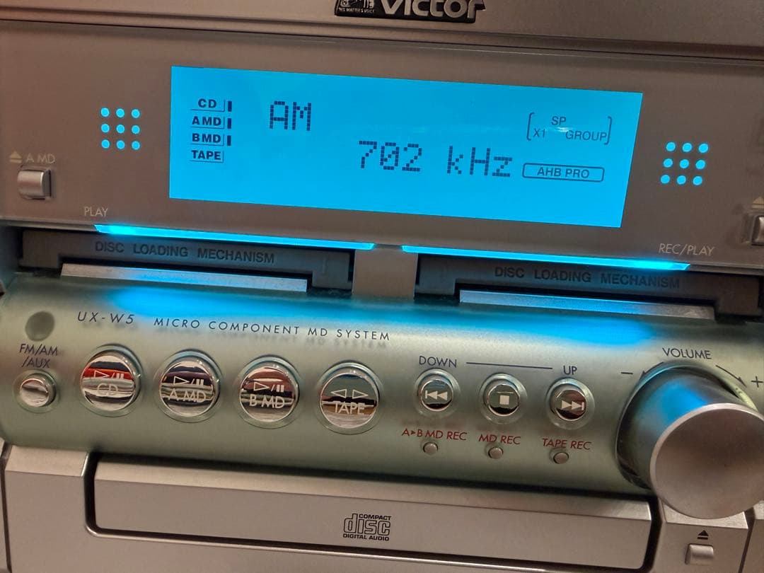 Victor CD/MDコンポ CA-UXW5-S