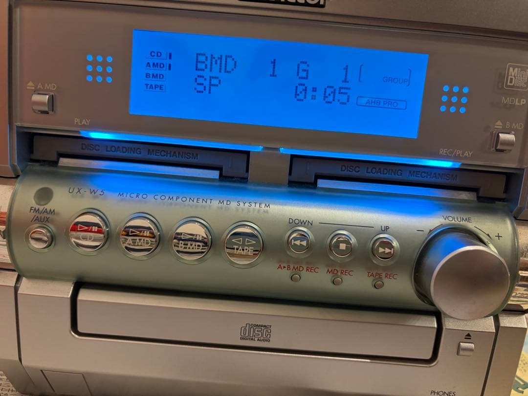 Victor CD/MDコンポ CA-UXW5-S