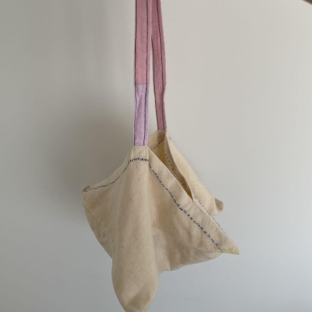 作家もの　布バッグ　ギャラリーで購入