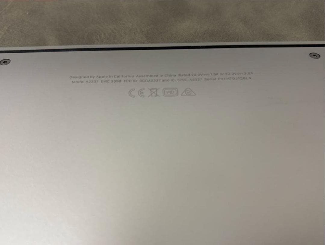 MacBook Air M1 英語配列 US