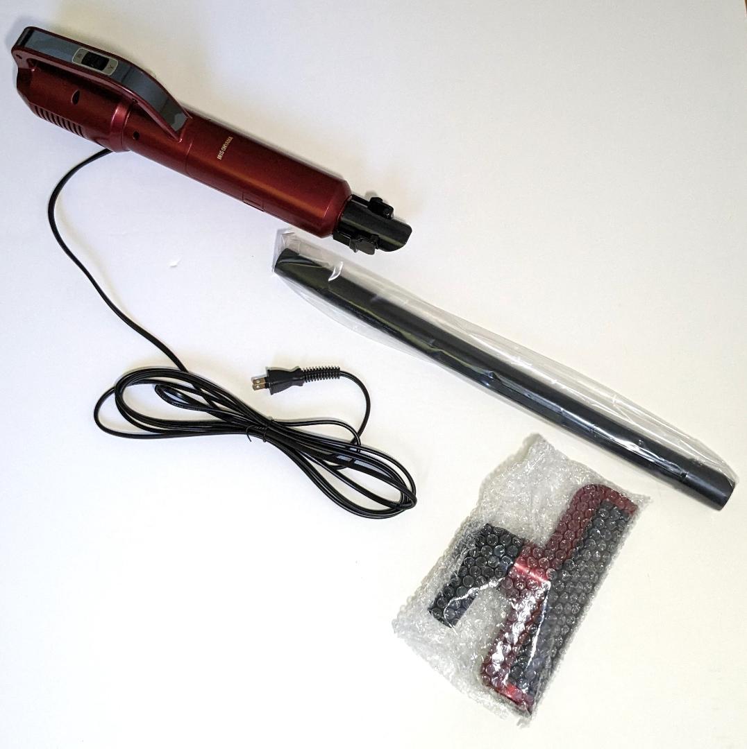 【美品】アイリスオーヤマ　IC-SB3　スティッククリーナー レッド【未使用】