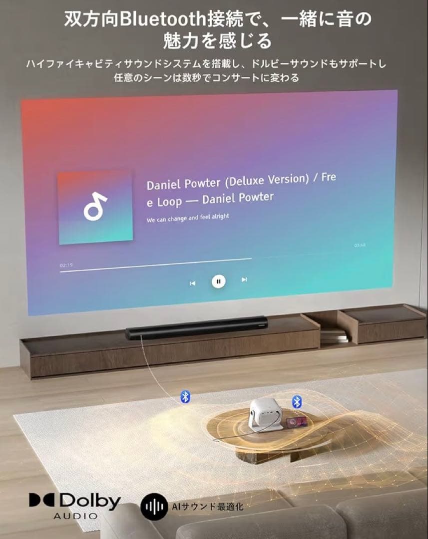 MetVate MV1 家庭用プロジェクター