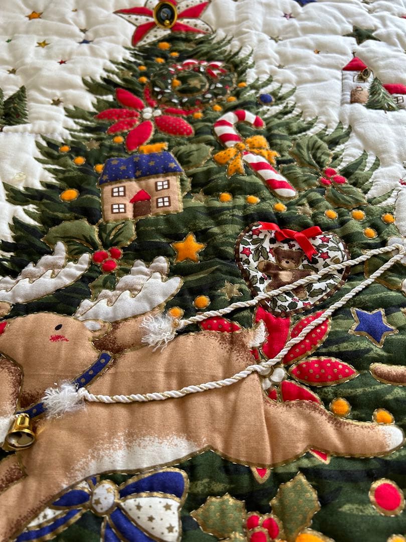 ヒロミ　クリスマスタペストリー　大　ハンドメイド